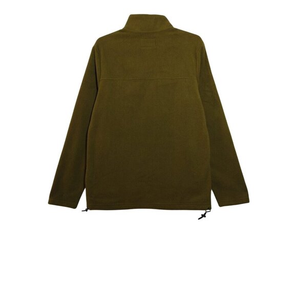 Goodfellow & Co. Men's Olive Quarter Zip Kangaroo Pocket Sweater Size S. NWT - Picture 2 of 7